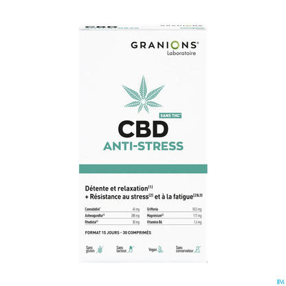 CBD Anti-Stress 30 Comprimés