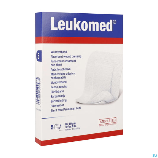 Pansement Adhésif Stérile 8 cm x 10 cm Boîte 5 unités