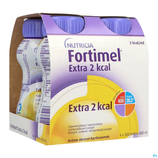 Fortimel Extra 2 kcal Abricot 4 x 200 mL