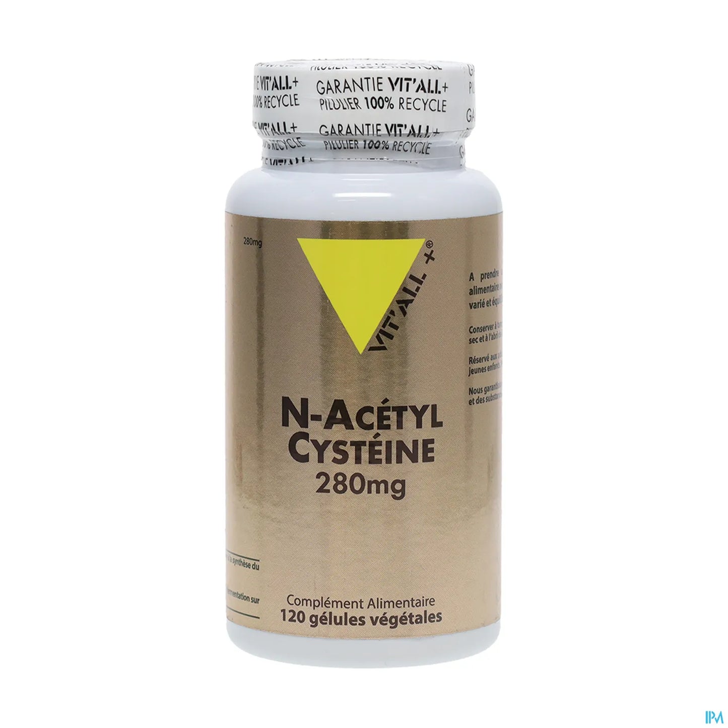 N-Acetyl Cysteine ​​280mg 120 Vegetable Capsules