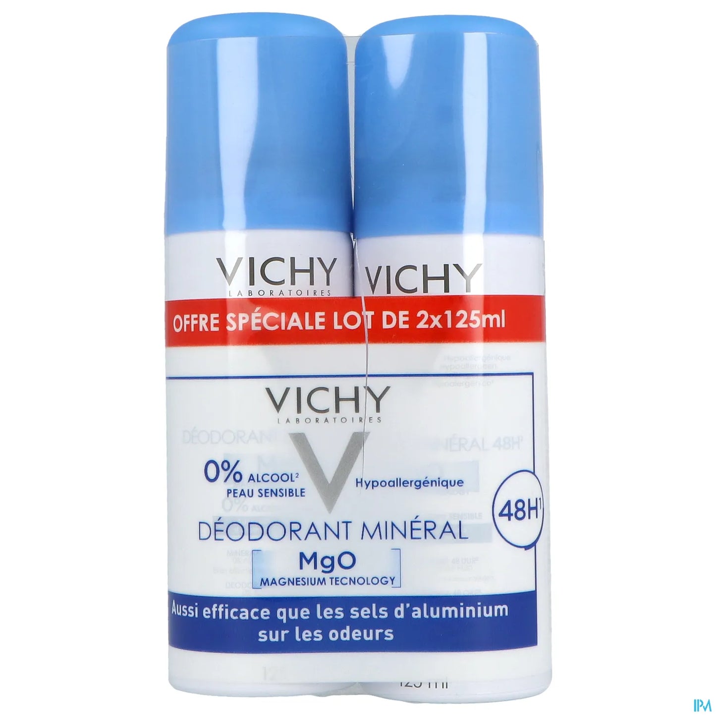 Mineral Deodorant Without Aluminum Salts 48H 2 x 125 ml