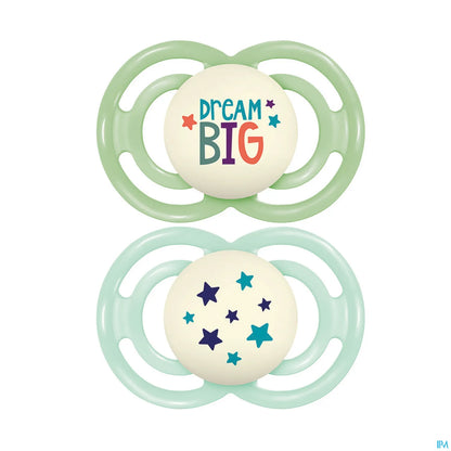 Sucette Perfect Nuit Tendance Silicone 18+ Mois x2