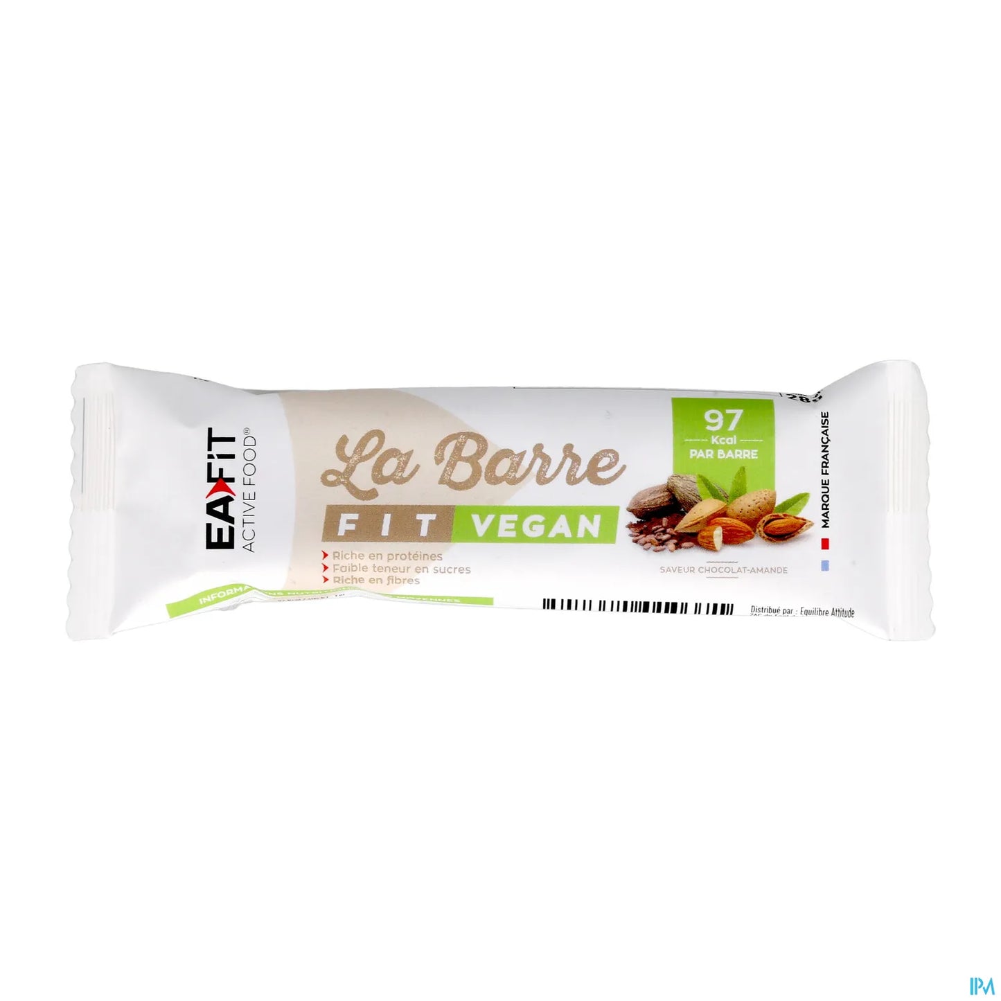 Barretta vegana Fit al cioccolato e mandorle 28 g