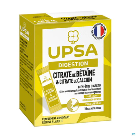 Digestion Betaine Citrate and Calcium Citrate 10 Sachets