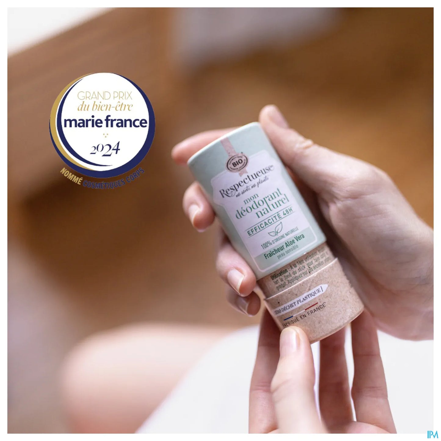 Deodorante solido all'aloe vera 48h per pelli sensibili 50 g