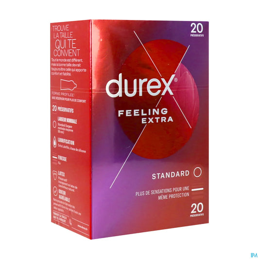 Préservatifs Feeling Extra Fins Et Extra Lubrifiés 20 Unités