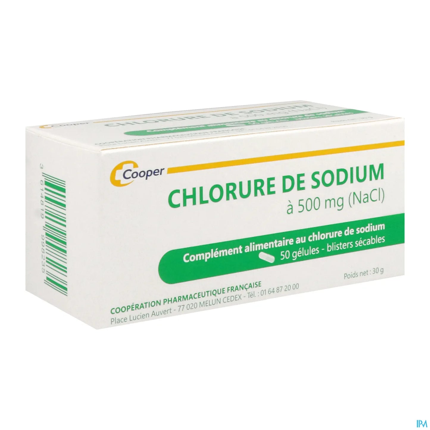 Sodium Chloride 500 mg 50 Capsules