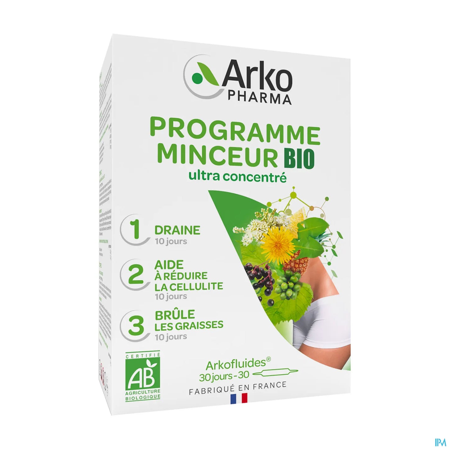 Arkofluides Programme Minceur Bio 3 x 10 Ampoules