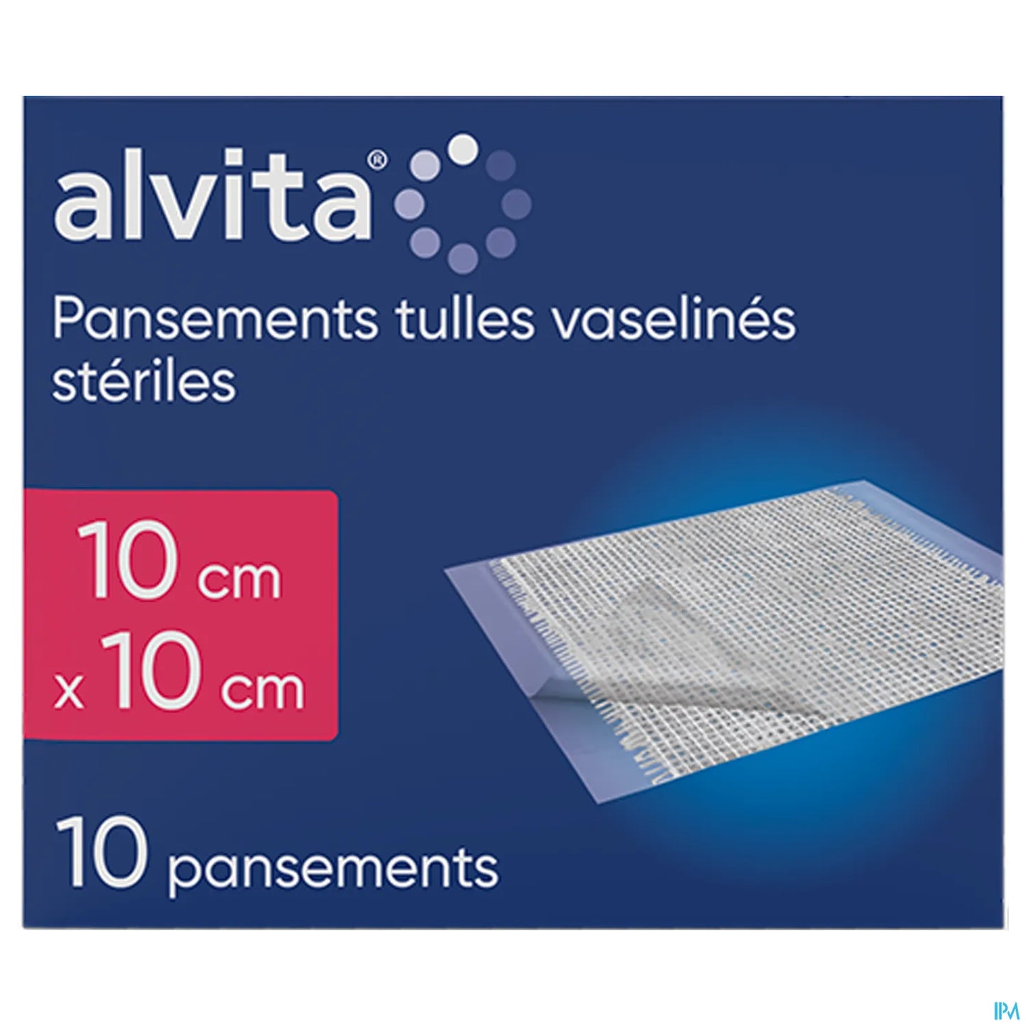 Medicazione sterile in tulle di vaselina 10x10 cm x10