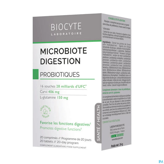 Microbiote Digestion 20 Tablets