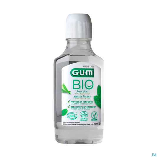 G.U.M Bio Bain de Bouche Menthe Fraîche Aloe Vera 300ml