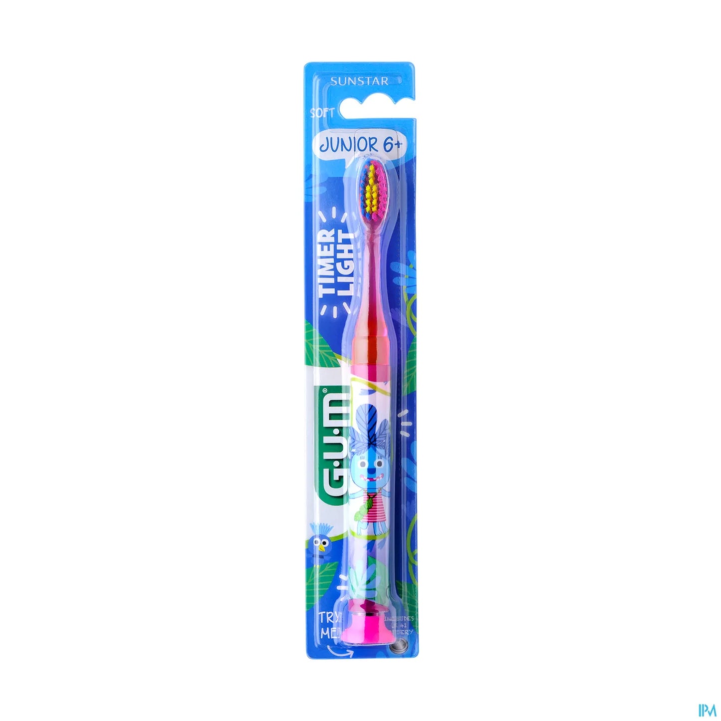 G.U.M 903 Brosse à Dents Lumineuse Junior pour Enfants 5-12 Ans