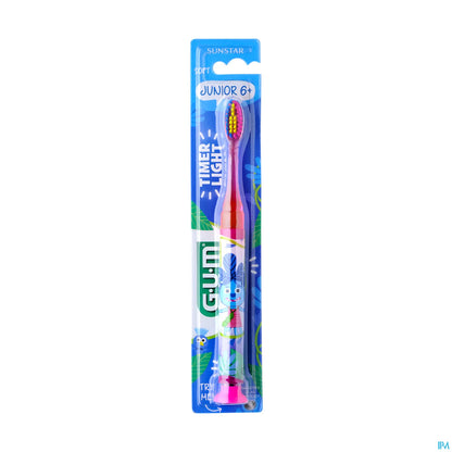 G.U.M 903 Brosse à Dents Lumineuse Junior pour Enfants 5-12 Ans
