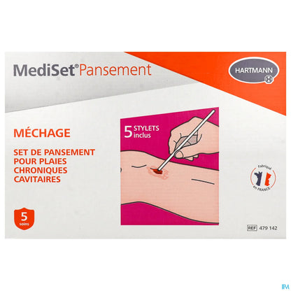 Mediset Pansement Mechage Set Plaies Cavitaire Chroniques X5