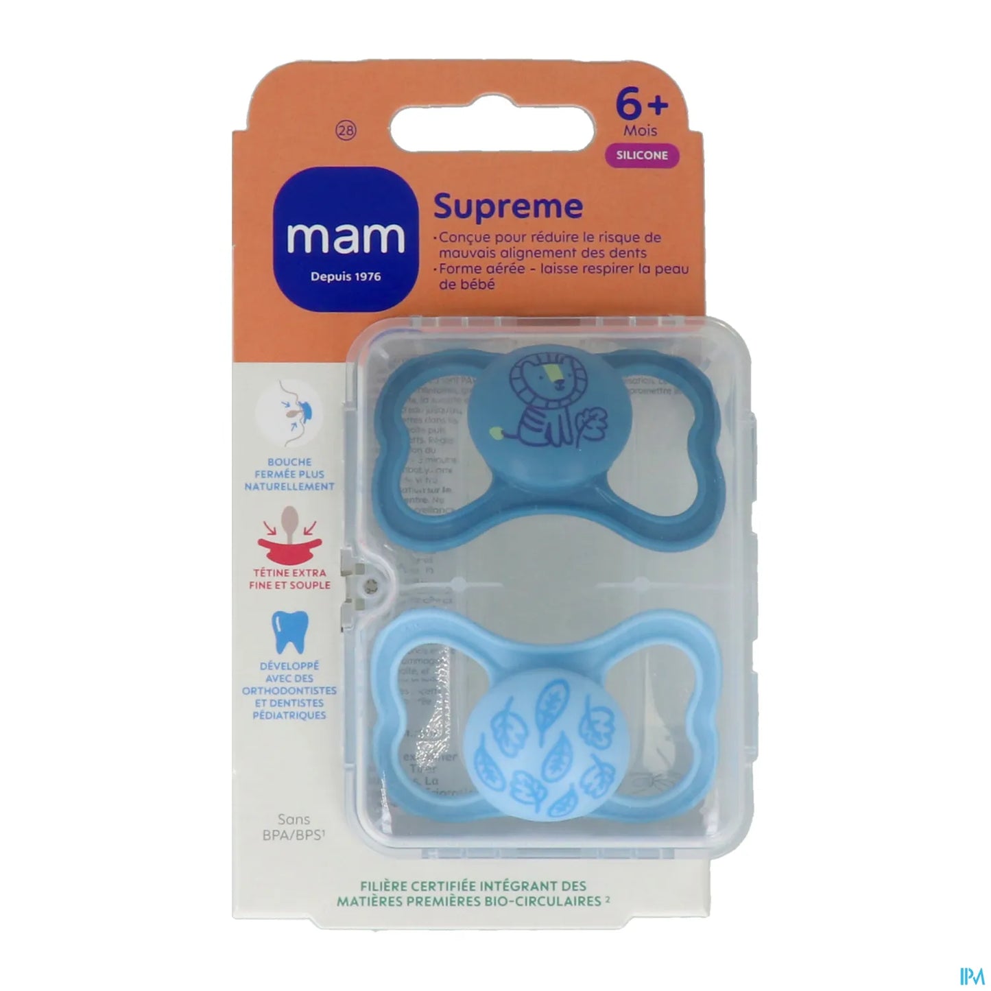 Sucette Suprême Silicone 6 Mois et Plus Lot de 2