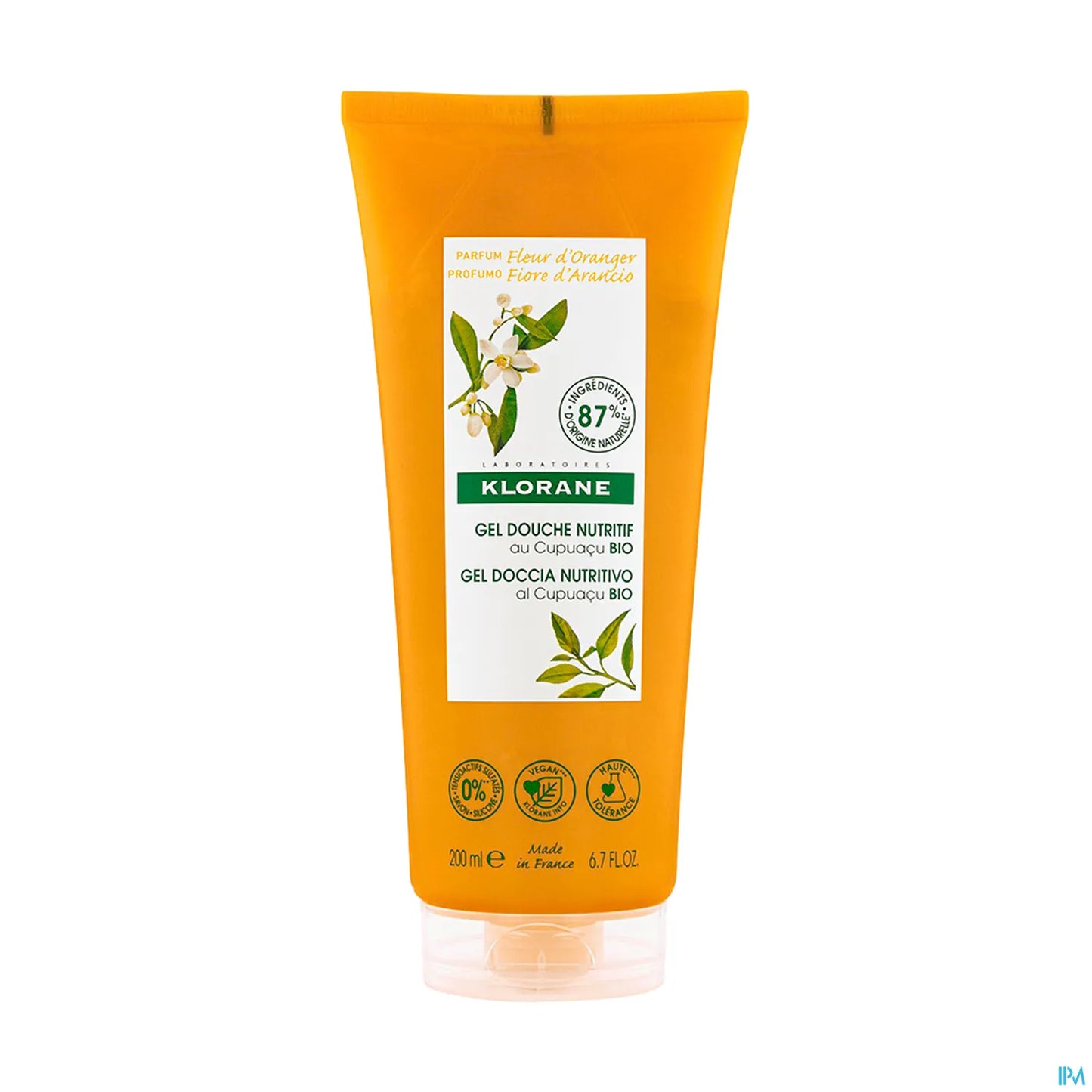 Gel Douche Nutritif Au Cupuaçu Bio Fleur D'Oranger 200ml