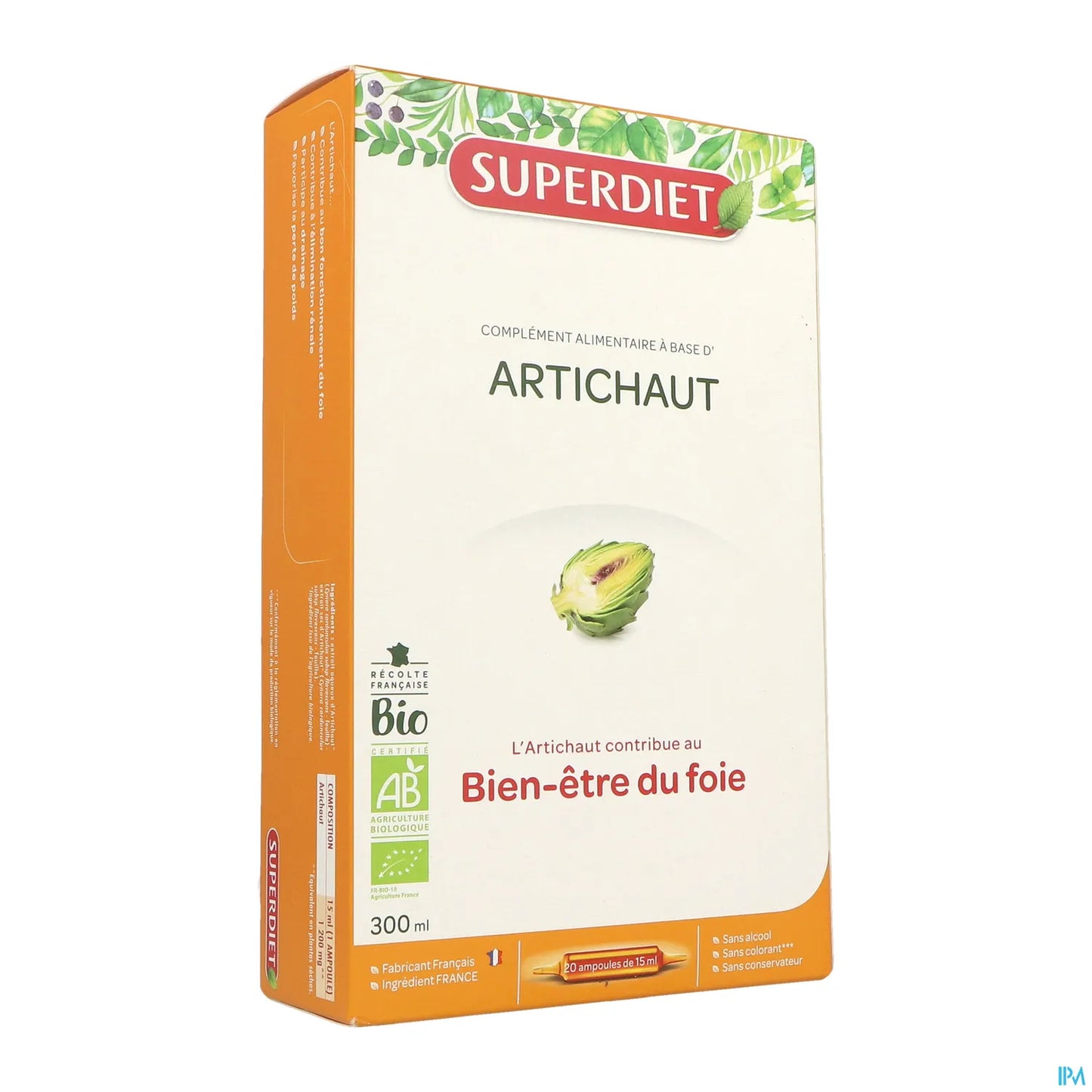 Artichaut Bio 20 Ampoules de 15ml