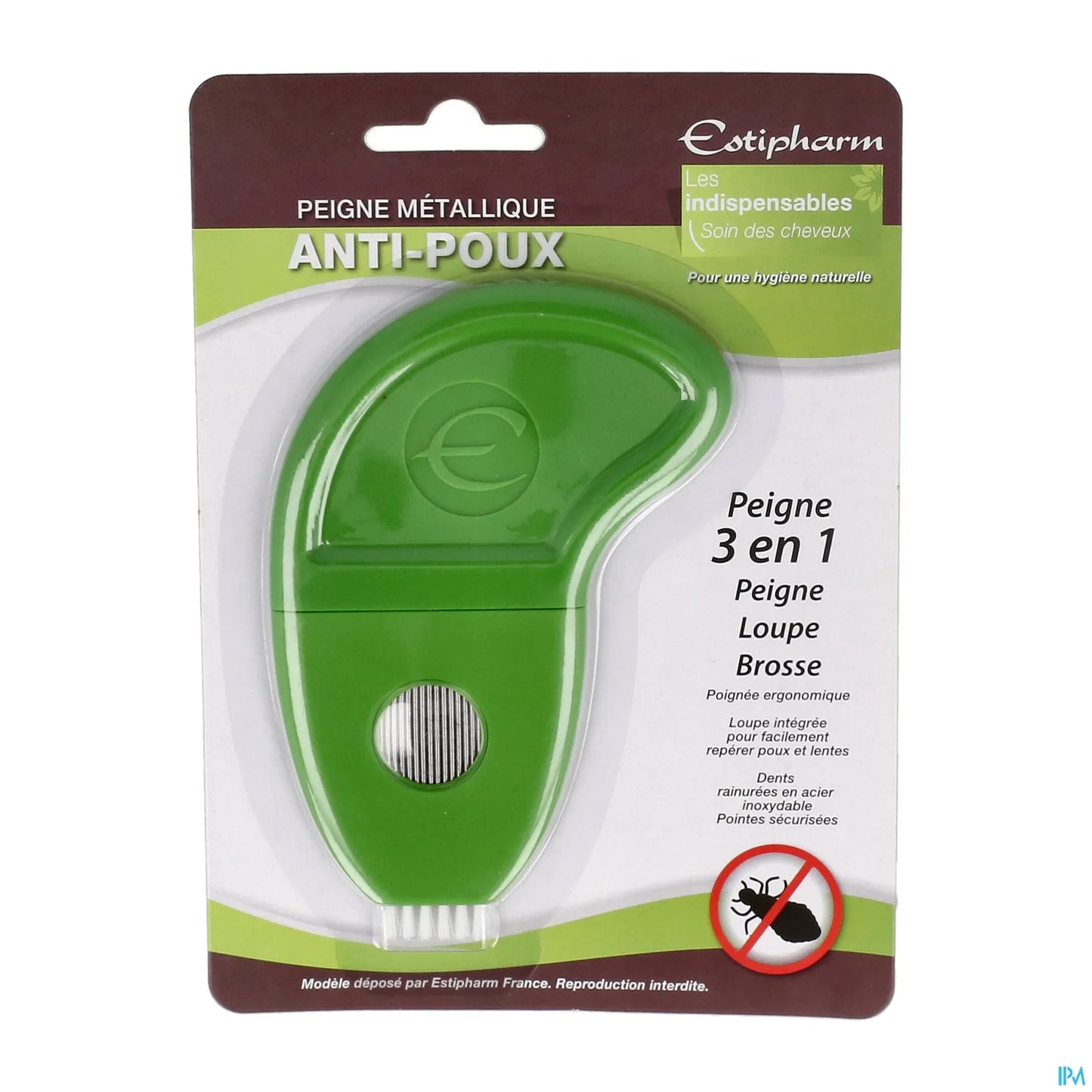 Peigne Métallique Anti-Poux Et Anti-Lentes 3 en 1