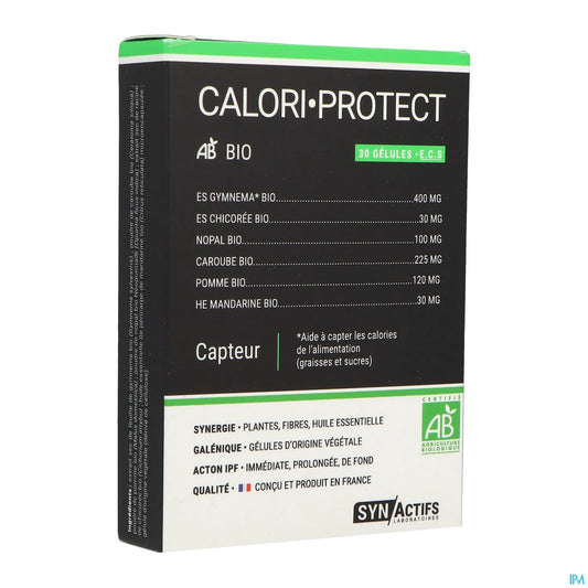 Synactifs Calori Protect Bio Capteur de Graisses Et Sucres 30 Gélules