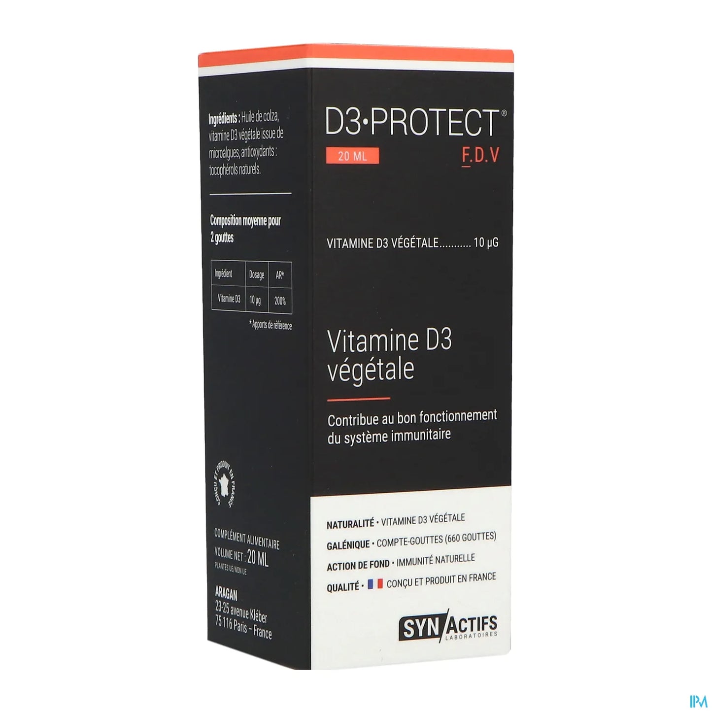 Synactifs D3 Protect Vitamina D3 Vegetale 20ml
