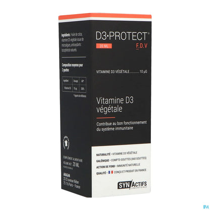 Synactifs D3 Protect Vitamina D3 Vegetale 20ml