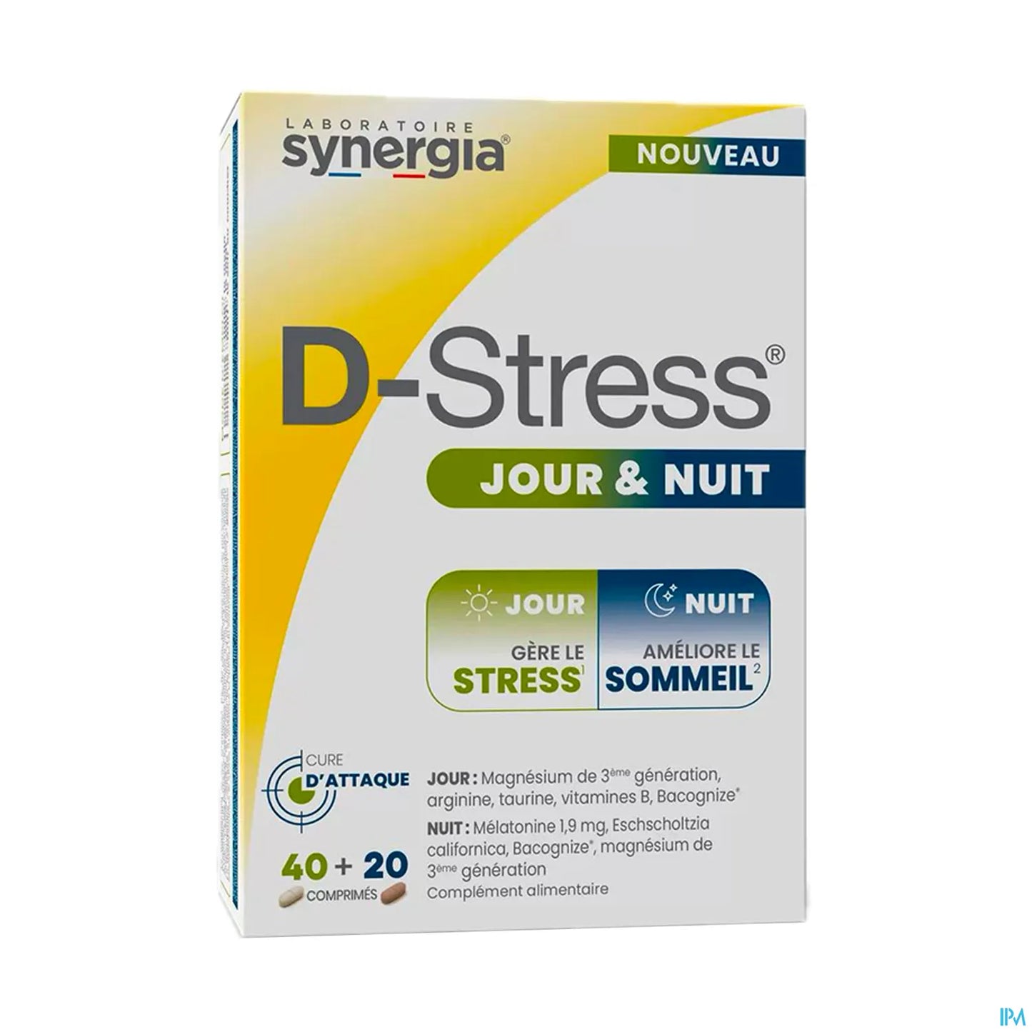 Synergia D Stress Jour et Nuit Comprimés 60 unités