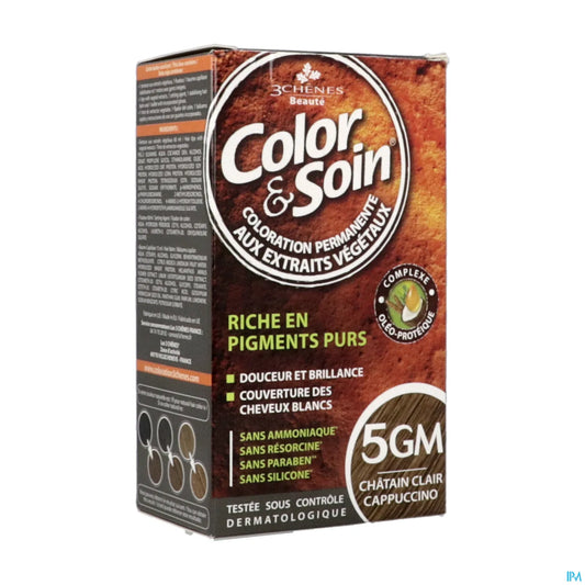 3 Chênes Color & Soin Color Soin 5gm Chatain Clair Cappuccino 60ml X2