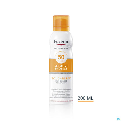 Eucerin Sun Brume Transparente Solaire Facteur de Protection 50 200 mL