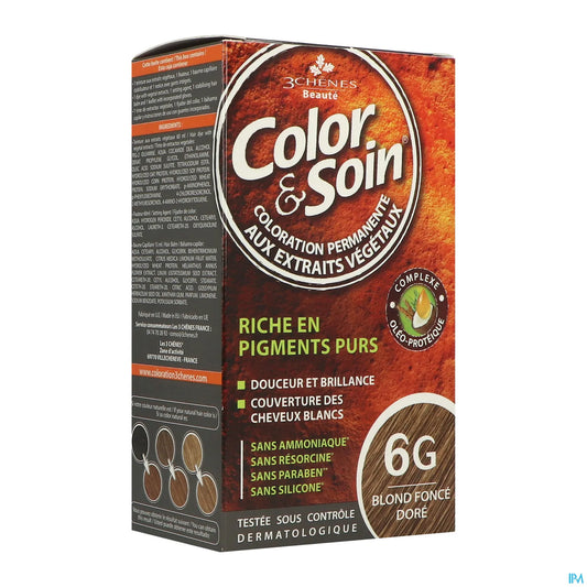 3 Chênes Color & Soin Coloration Blond Foncé Doré 6G