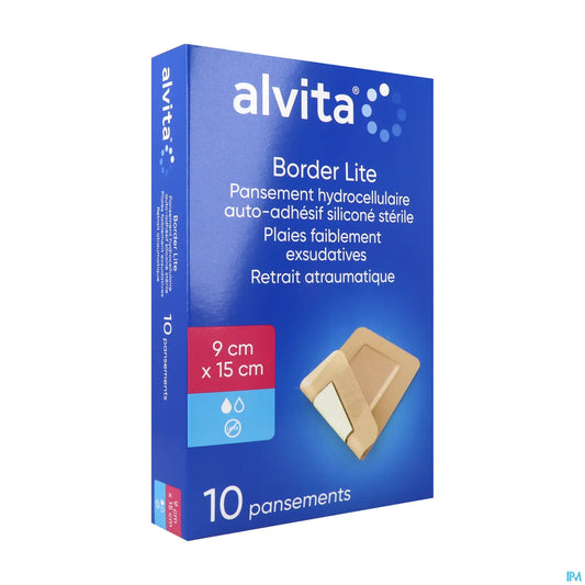 Pansements Hydrocellulaires Border Lite 9x15 cm 10 unités