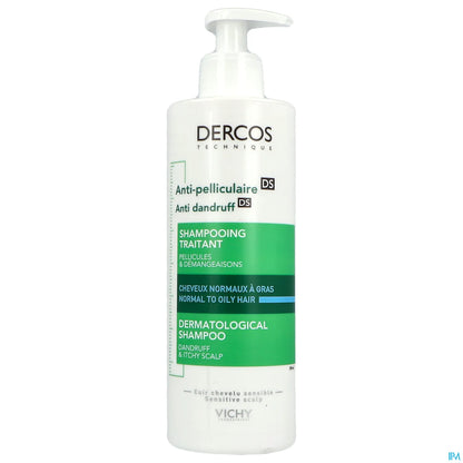 Dercos Shampooing Antipelliculaire Cheveux Normaux à Gras 390ml