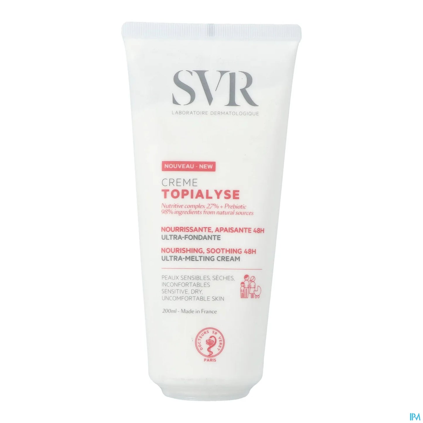 Topialyse Crème Nourrissante Apaisante 48H 200 ml