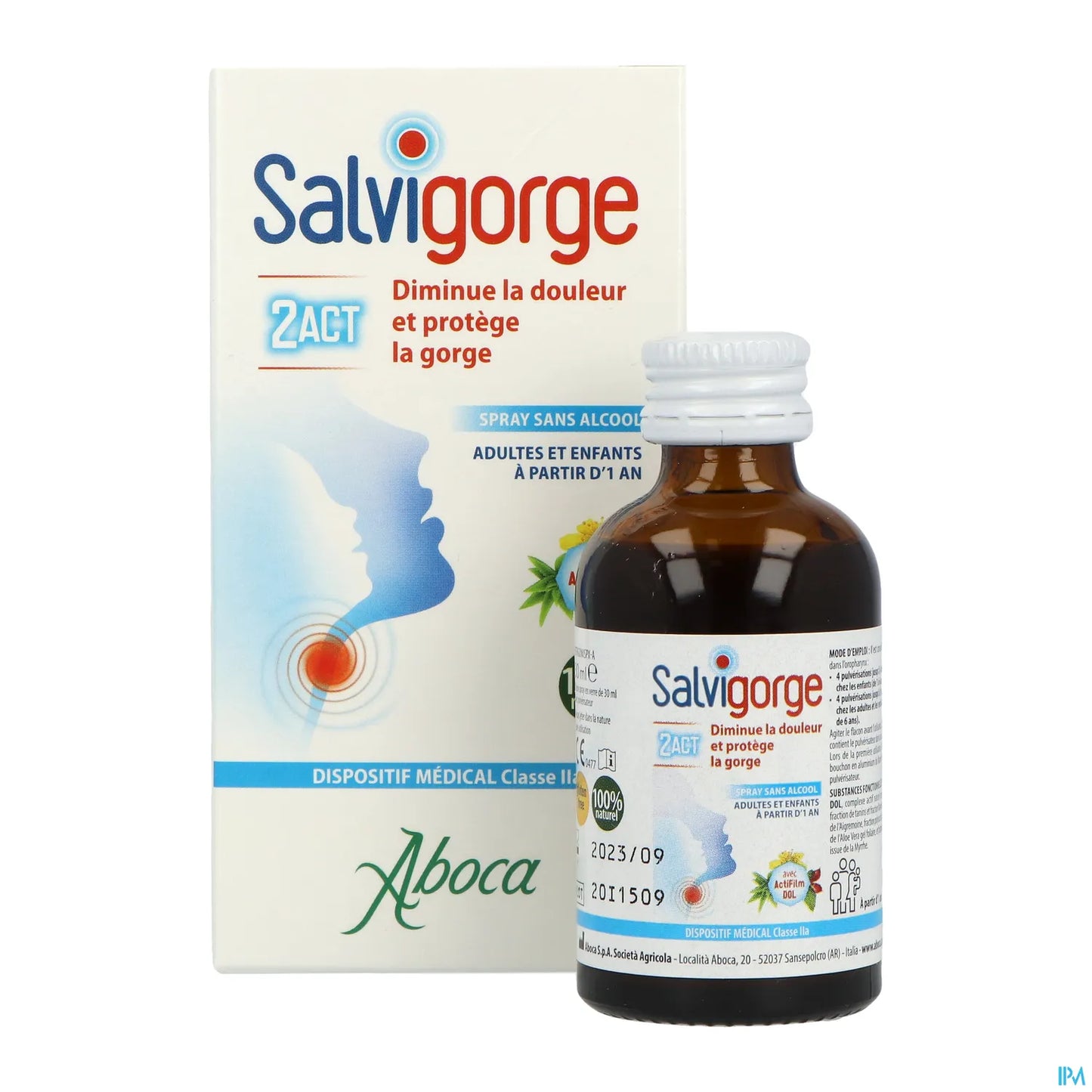 Salvigorge 2Act Spray senza alcol 30 ml