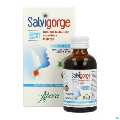 Salvigorge 2Act Spray senza alcol 30 ml