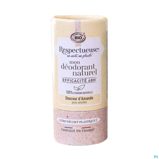 Déodorant Solide Amande 48h Bio 50g Peaux Sensibles