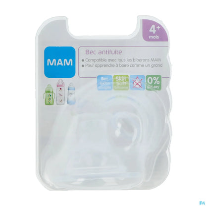 Tétine Silicone Bec Anti-Fuite 4mois+ x2