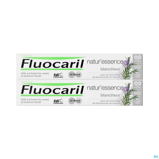 Natur'Essence Dentifrice Blancheur Romarin Bicarbonate de Sodium 2x75ml