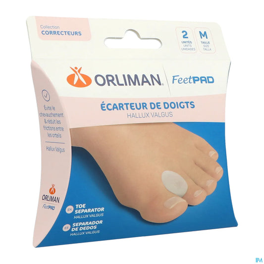 SM Europe FeetPad Ecarteur de Doigts Hallux-Valgus Taille M