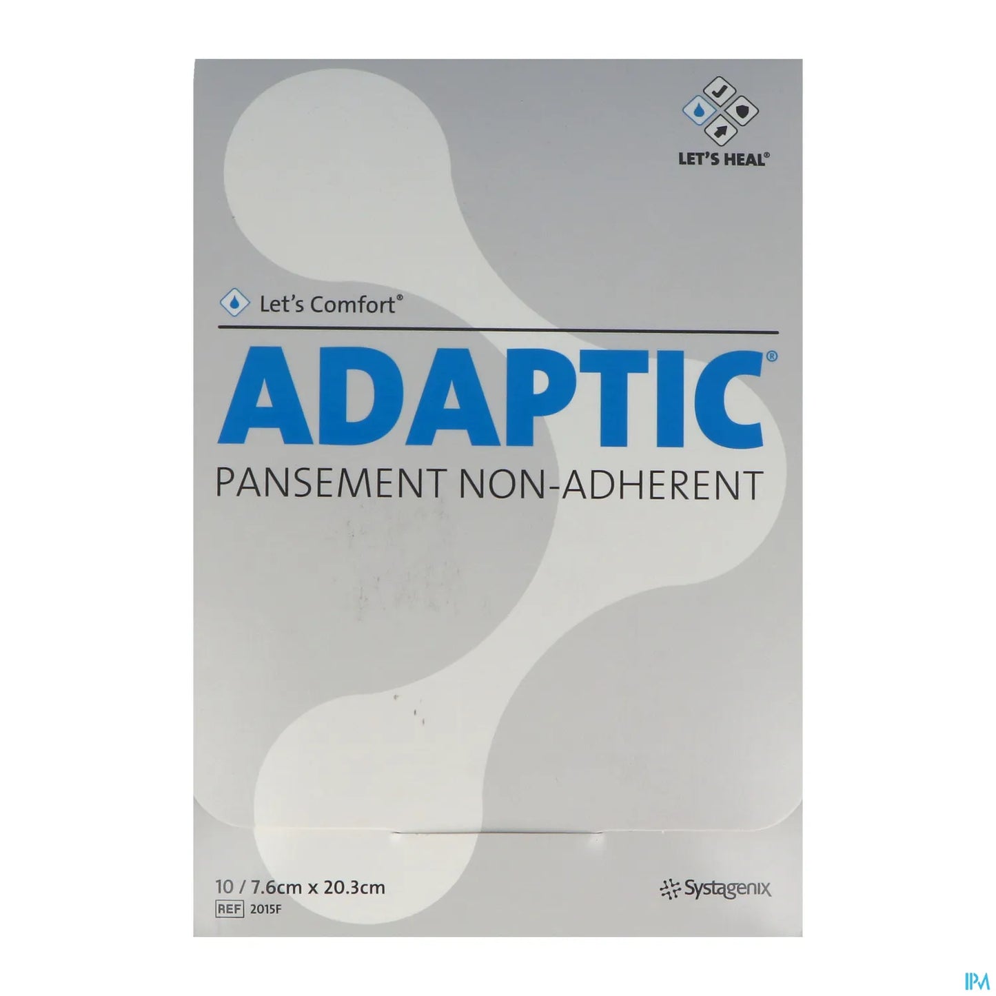Adaptic Pans Non Adhérent Stérile 7,6x20,3 cm Boîte de 10