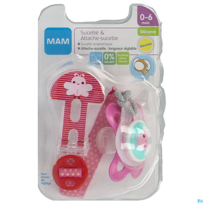 Kit Sucette et Attache-Sucette 0-6 Mois
