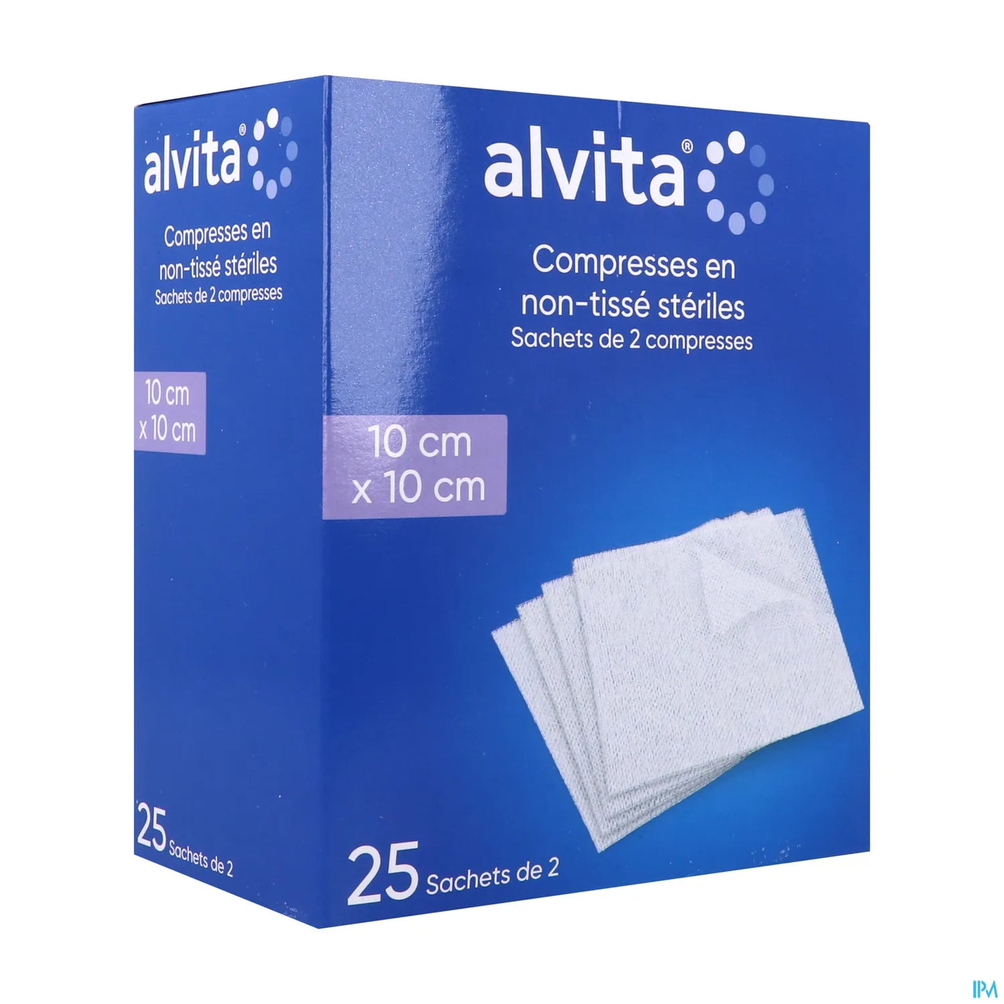 Compresses Stériles Non Tissées 10x10cm 25 Sachets de 2