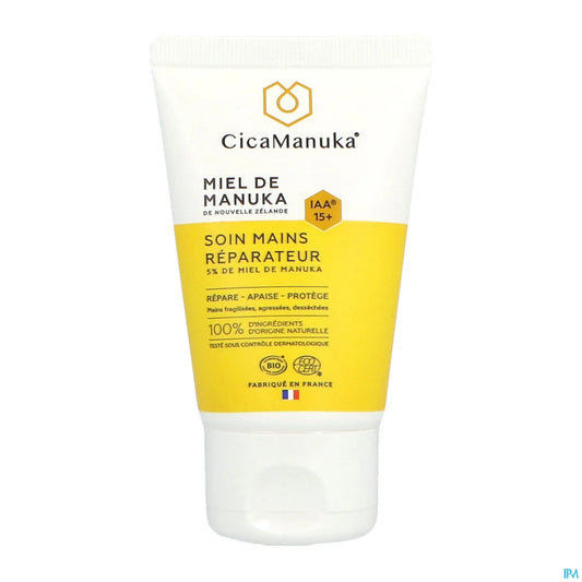 Cicamanuka Soin Mains Réparateur au Miel de Manuka IAA15+