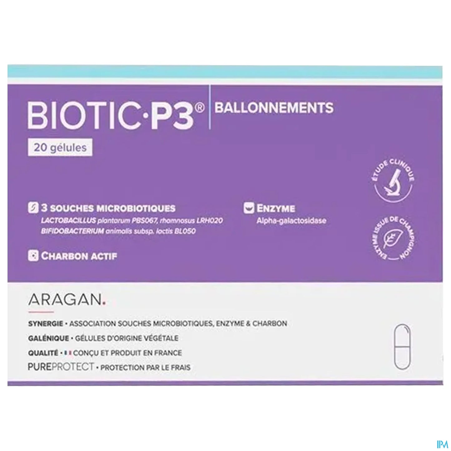 Biotic P3 Ballonnements 20 Gélules