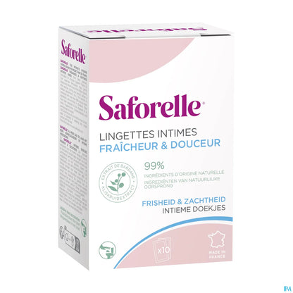Salviette intime biodegradabili Freschezza e Morbidezza Confezione da 10 bustine