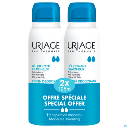 Deodorant Fraicheur Spray 2x125ml