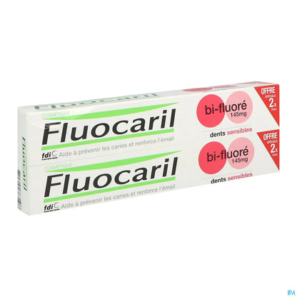 Dentifrice Bi-Fluoré Dents Sensibles 145mg 2x75ml