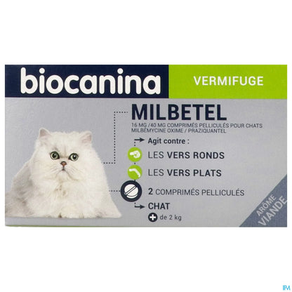 Milbetel Wormer 16 mg/40 mg per gatti 2 compresse