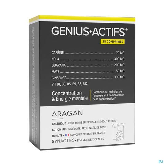 Synactifs GeniusActifs Comprimes Effervescents 28 Units