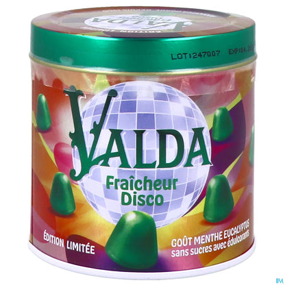 Valda Fraicheur Disco Pastilles Sans Sucres Goût Menthe Eucalyptus 160g