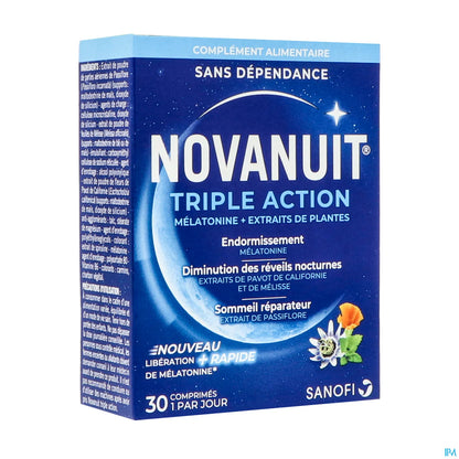Sanofi Novanuit Triple Action 30 Comprimés